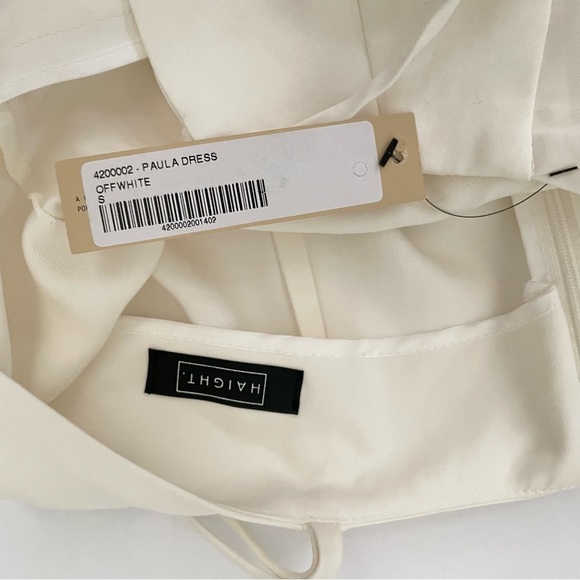 HAIGHT. Off white Paula woven midi dress small - Picture 2 of 13